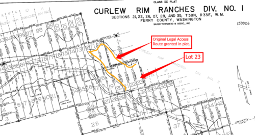 Curlew Rim Ranches Div1 Plat map